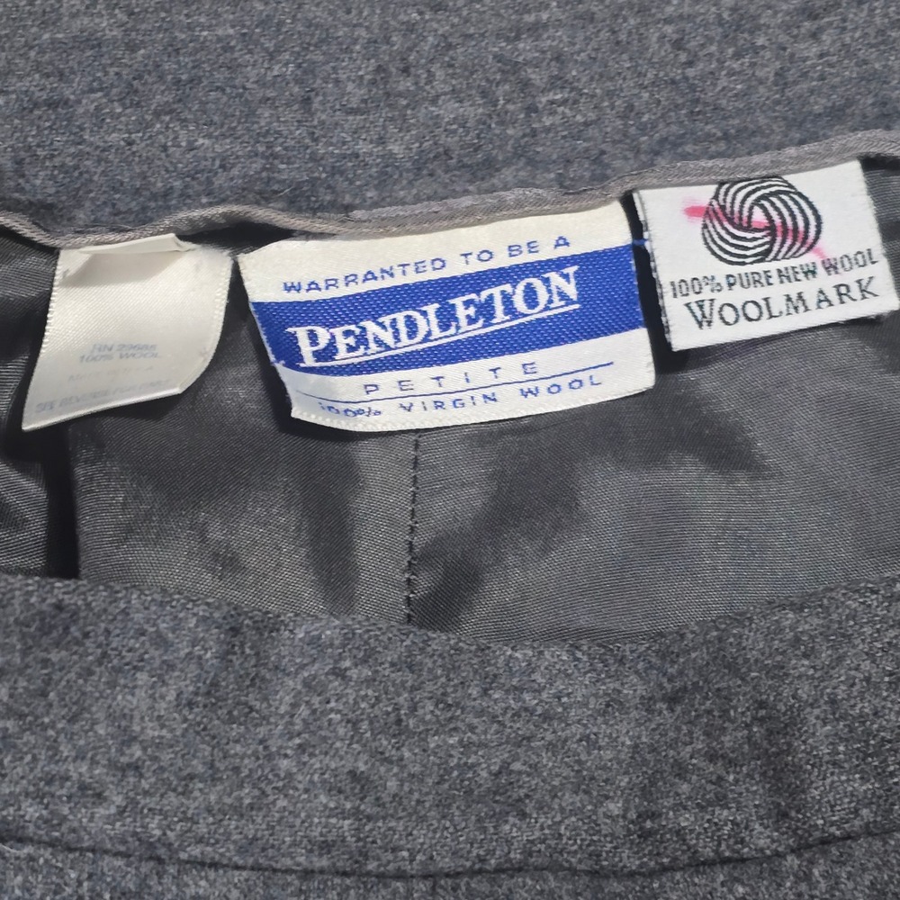 Vtg Pendleton Straight Leg Lined Pants Womens 100… - image 4